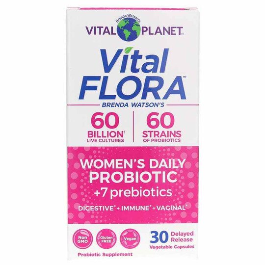 Vital Flora Women's Daily Probiotic + Prebiotics, VTP